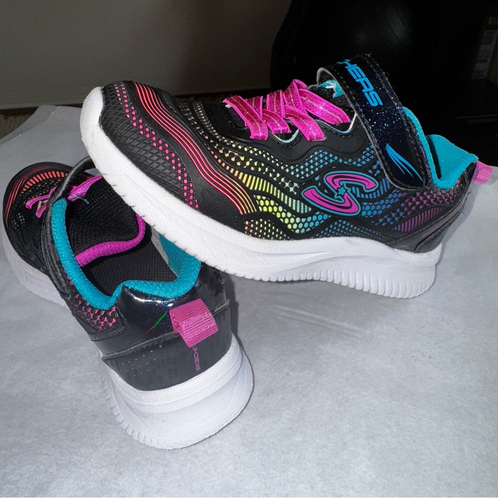 Skechers Kids' Microspec Plus-Swirl Sweet Sneakers